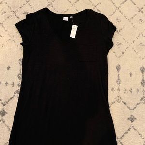 Tee shirt dress with v neck size medium